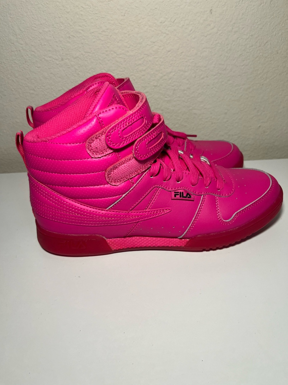 Fila Pink High-Top Athletic Sneakers